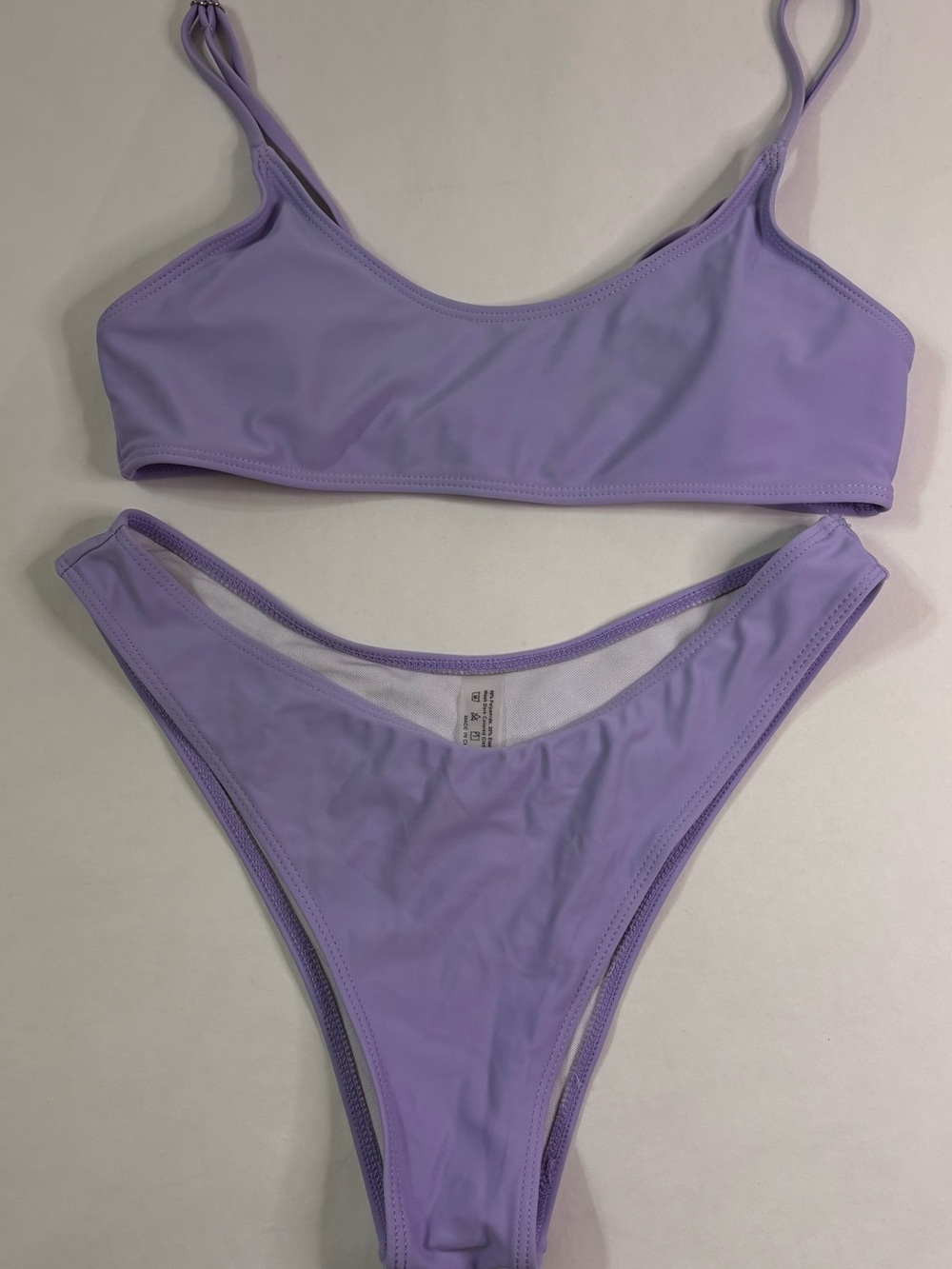 SHEIN Lavender Scoop Neck Bikini Set Sz Small